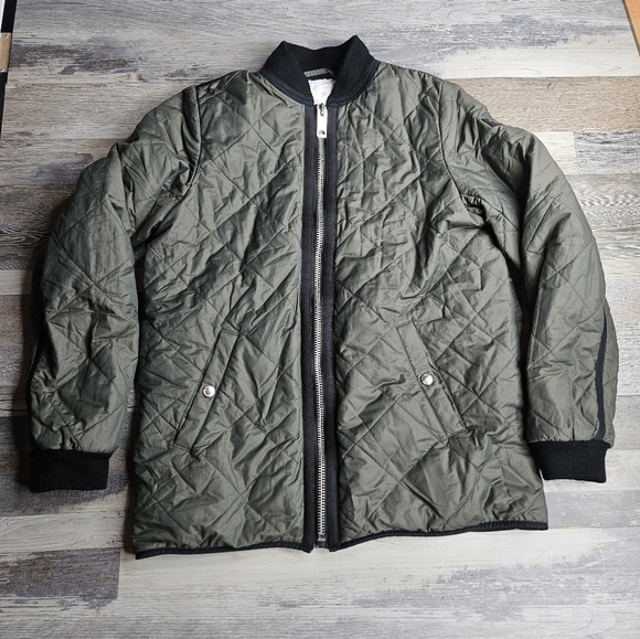 Burberry Other - Burberry Children Quilted Bomber Jacket Oliver Green Full Zipper